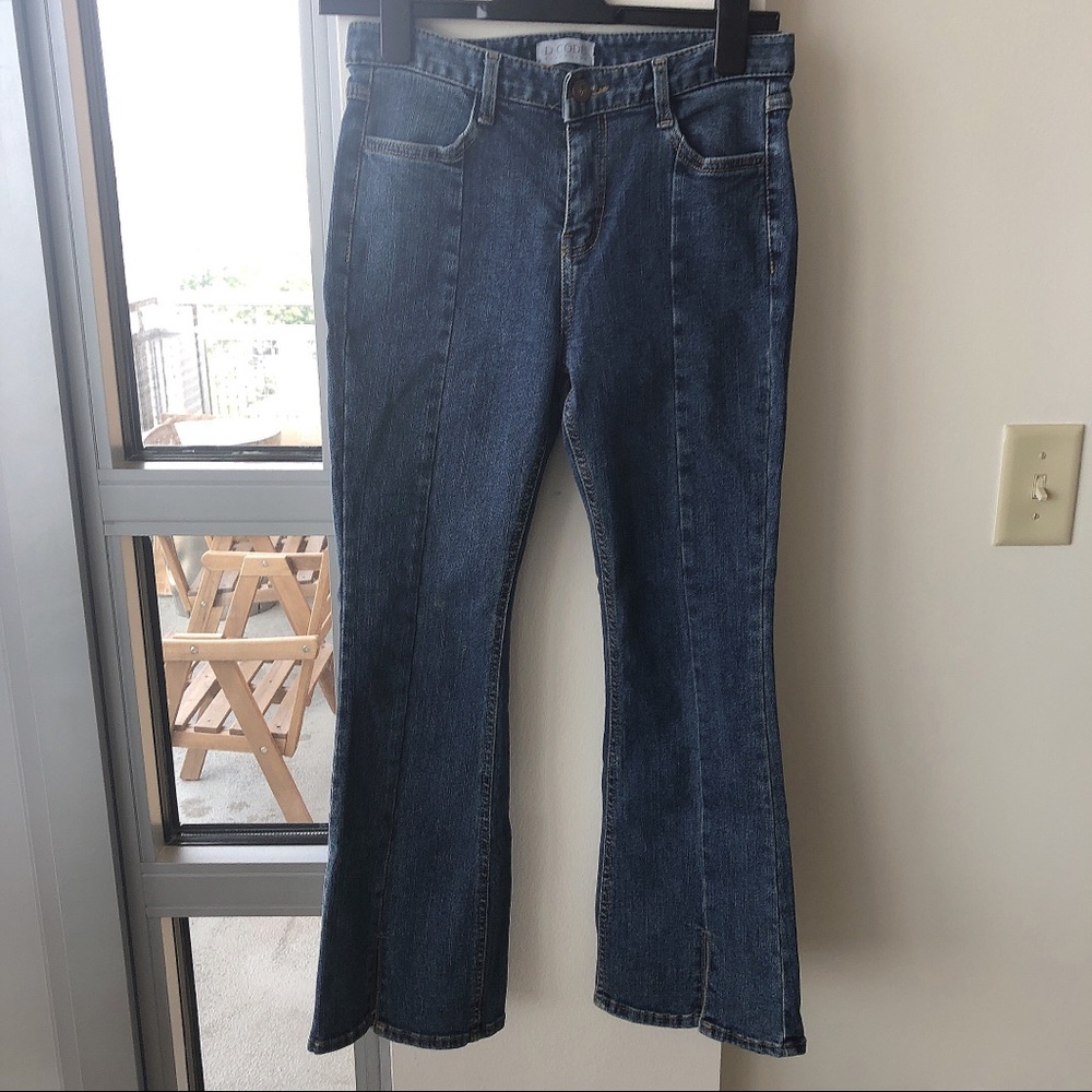 Lower-Rise Straight Leg Jeans